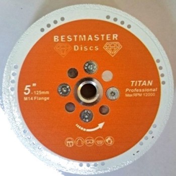 Диамантен диск с регулируем TITAN фланец BESTMASTER 125 мм (Серия 4M000)