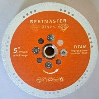 Диамантен диск с регулируем TITAN фланец BESTMASTER 125 мм (Серия 4M000)